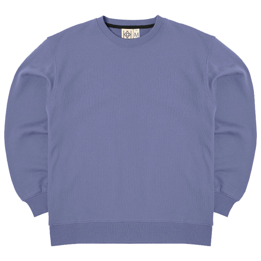 Áo Sweater Hàn Quốc Áo Nỉ Tay Dài Cotton Da Cá Đơn Giản Màu Xám Tím MVR