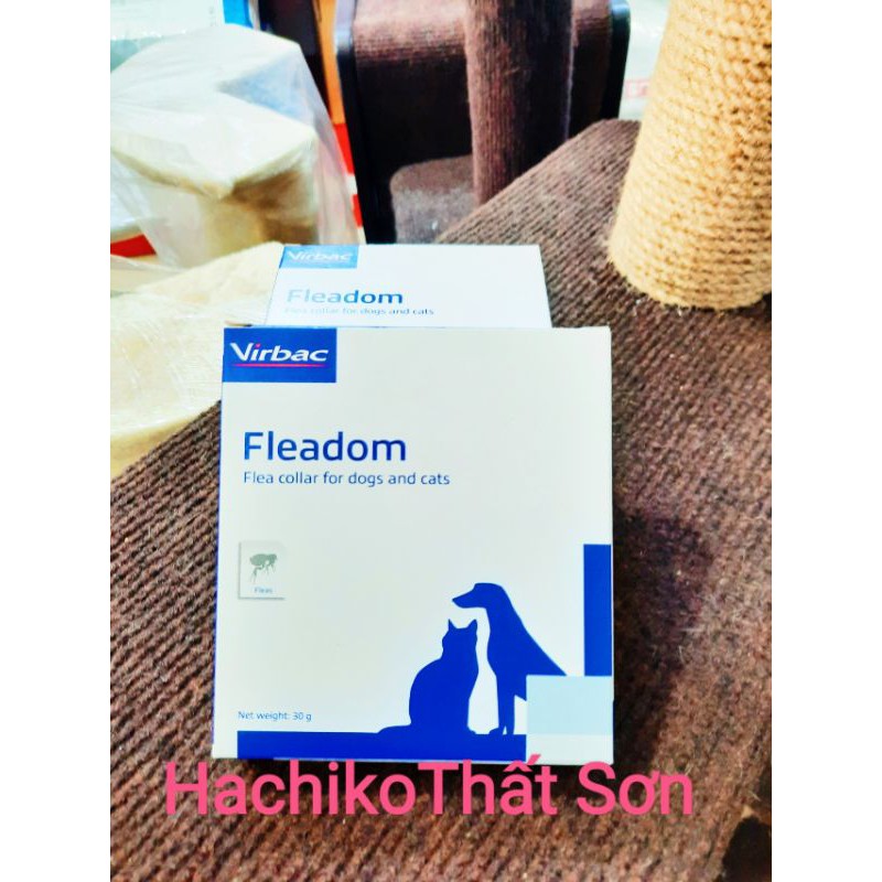 Vòng cổ ngừa ve rận cho thú cưng Fleadom Virbac
