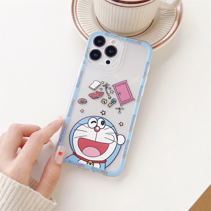 Ốp Điện Thoại Mềm Chống Sốc Hình Doraemon Dễ Thương Cho Samsung S10 S20 S21 S22 Note 10 Plus 20 Ultra S20 FE S21 FE 5G