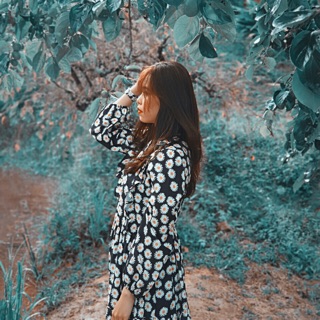 Đầm maxi hoa cúc