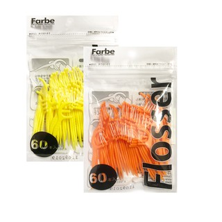 Tăm chỉ Okamura Farbe 60 cây combo 10 gói
