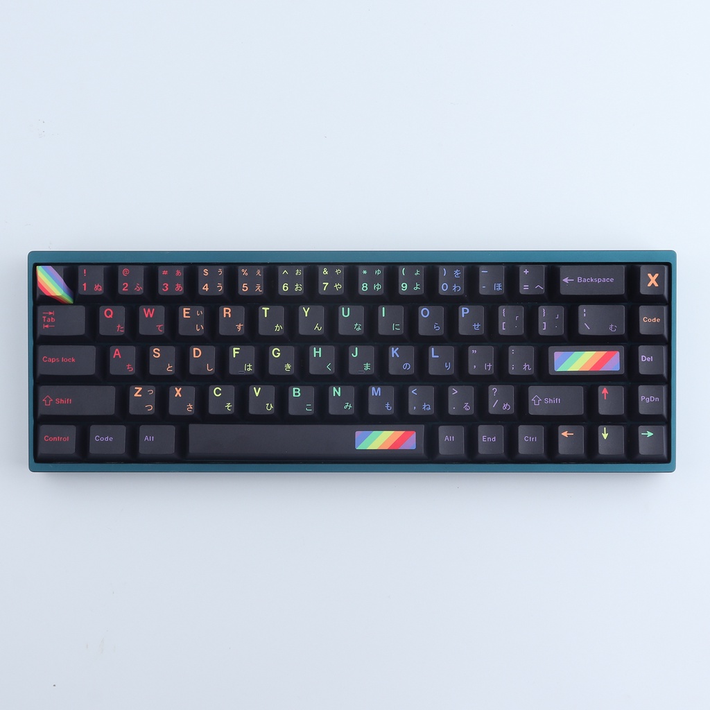 GMK Rainbow keycaps, 133 phím PBT keycaps cherry Profile DYE-SUB Cá nhân hóa GMK Keycaps cho bàn phím cơ