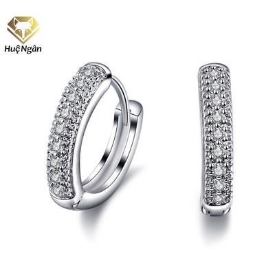 Bông tai bạc Ý 925 Huệ Ngân - Vòng xinh RYE140305