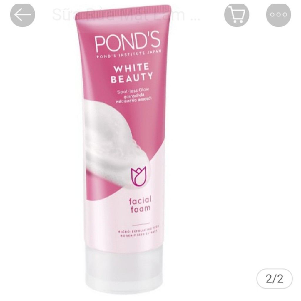 Sữa Rửa Mặt Trắng Hồng Pond's White Beauty Thái Lan 100G