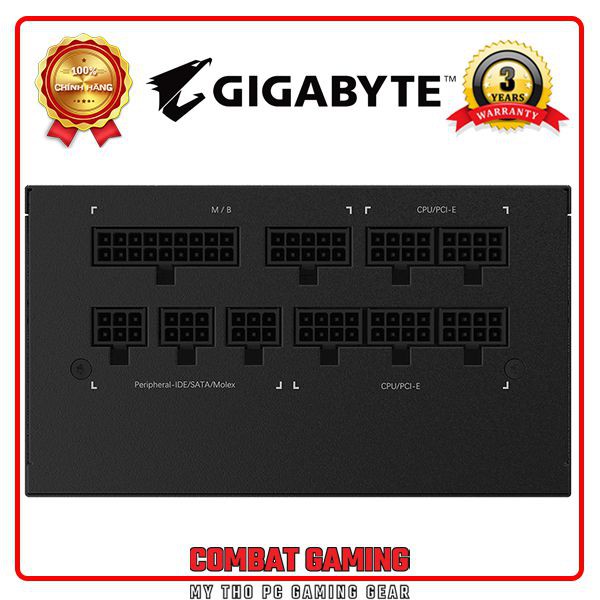 Nguồn GIGABYTE P750GM 750W (80 PLus Gold/FULL MODULAR/Màu Đen)