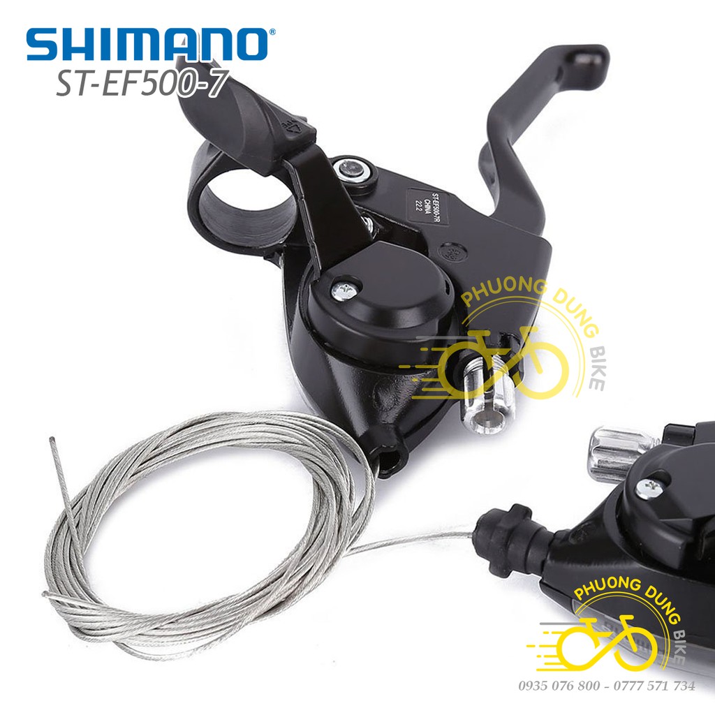 Tay đề xe đạp SHIMANO ST-EF500 3x7 speed - Hàng chính hãng