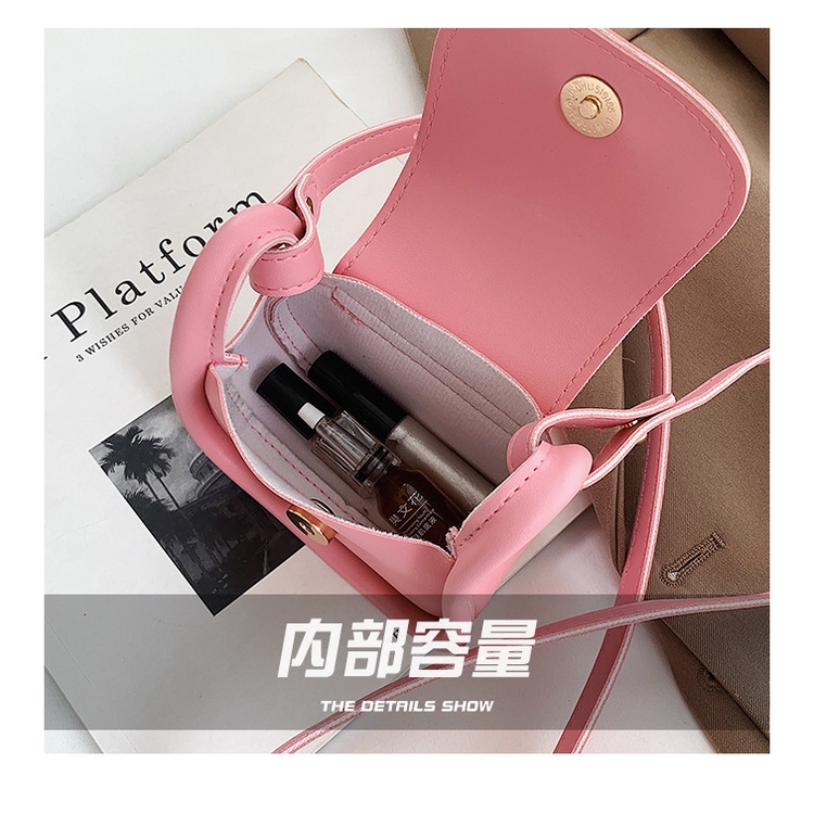 Túi da Jasmin Noir da pu đeo chéo vai thiết kế đơn giản dành cho nữ