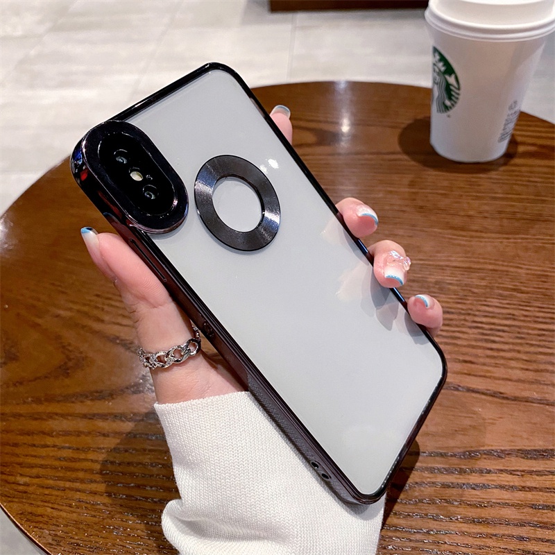 Ốp Điện Thoại Trong Suốt Viền Vuông Cho iPhone X XR XS MAX 7 8 6 6s Plus se 2020 se 2022
