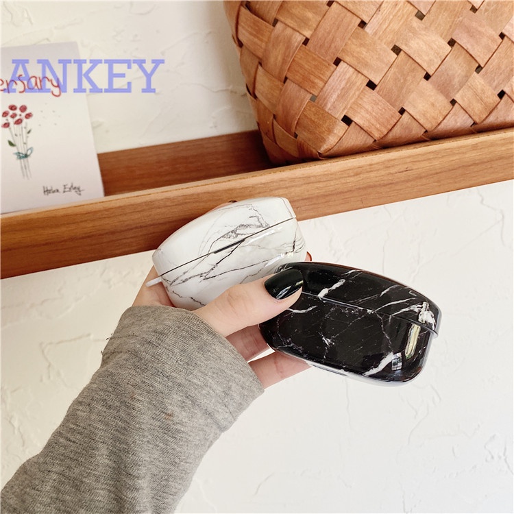 Case for Sony WF-1000XM3 WF-1000XM4 Vỏ Bảo Vệ Hộp Sạc Tai nghe không dây Họa Tiết Đá Hoa Cương Thời Trang