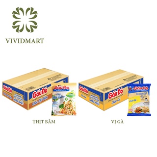 [Thùng 50 gói] CHÁO GẤU ĐỎ 02 VỊ: THỊT BẰM, VỊ GÀ – GÓI 50G – GẤU ĐỎ