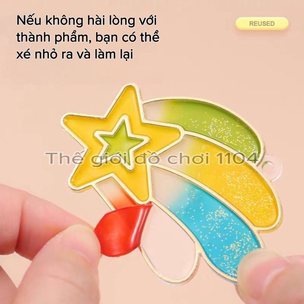 Bộ Móc Khóa Cao Cấp tự tô màu cho bé của DIY - Bé thỏa sức sáng tạo, thế giới đồ chơi 1104