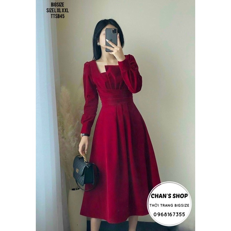 Bigsize 60- 90kg ĐẦM XOÈ XẾP LY EO | BigBuy360 - bigbuy360.vn