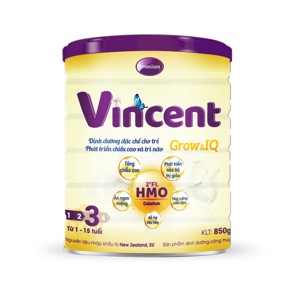 SỮA VINCENT  GROW-IQ 900G