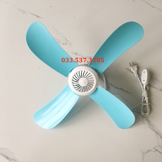 Quạt trần, quạt trần 4 cánh mini gọn nhẹ, êm ái
