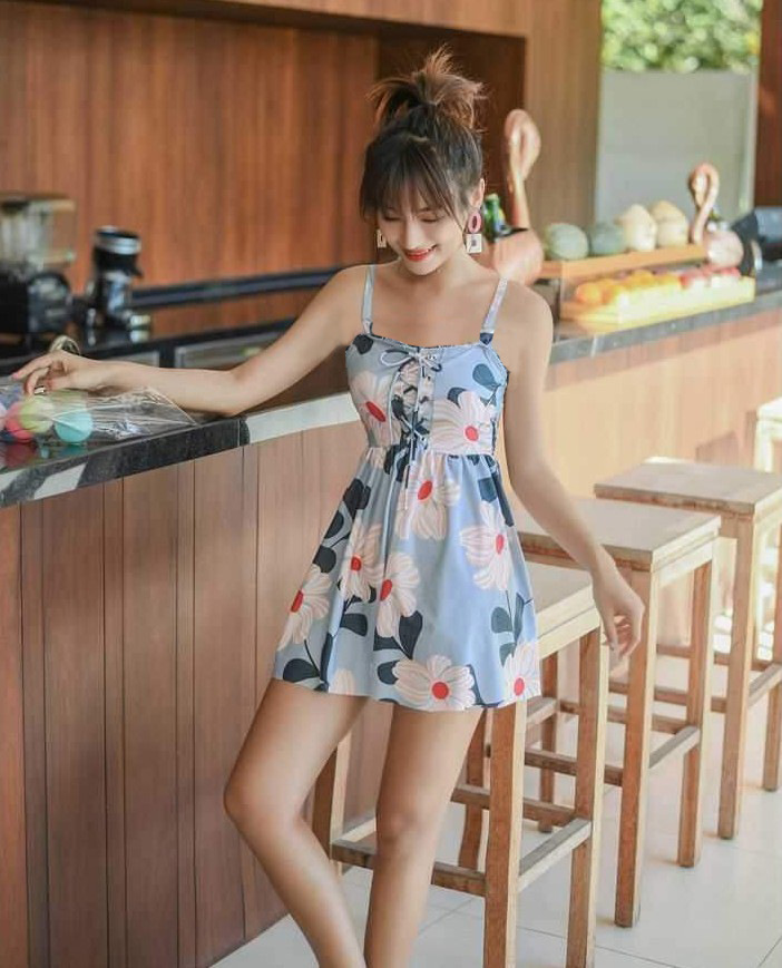 Bộ Đồ Bơi Hai Mảnh Trễ Vai Size Lớn Phong Cách Hàn Quốc | BigBuy360 - bigbuy360.vn