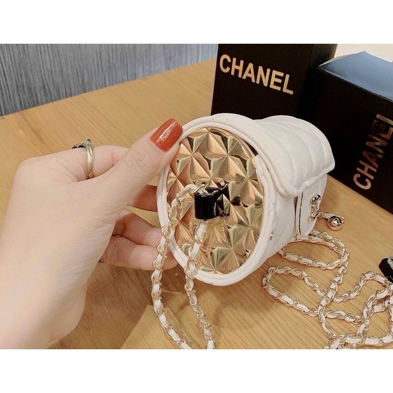 Túi tròn đeo chéo 2 màu siêu sang. Hàng Quảng châu cao cấp