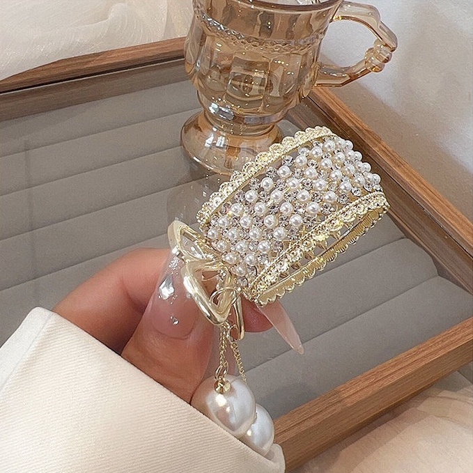 Kẹp Tóc Tua Rua Màu Vàng Đen Thời Trang Cho Nữ