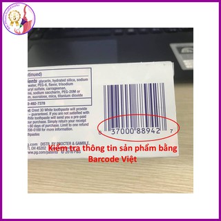 TUÝP KEM ĐÁNH RĂNG CREST 3D WHITE 116G