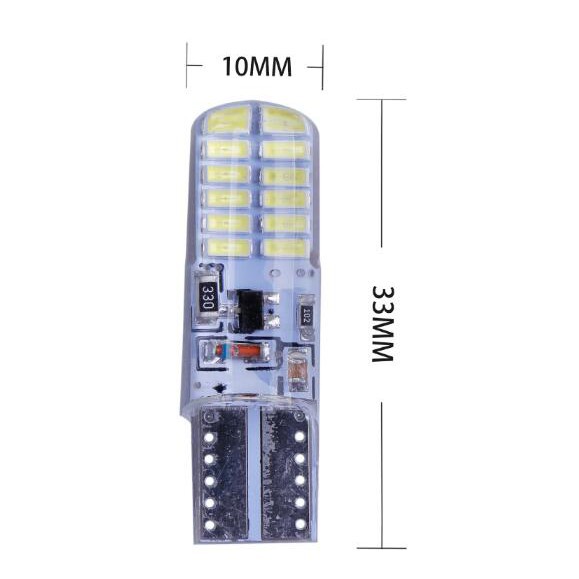 Đèn Tín Hiệu Kevanly 24 Bóng LED T10 W5W 12V Cho Xe Hơi