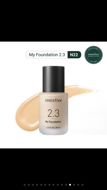 (Phiên Bản Mới) Kem Nền Trang Điểm Innisfree My Foundation 2.3 (30ml)