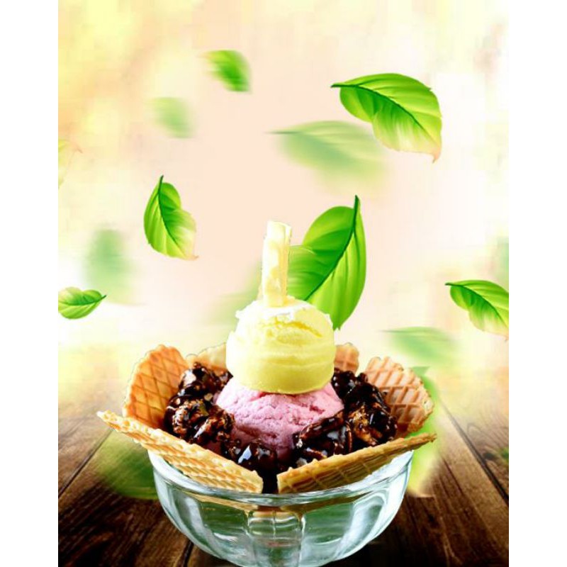 🍨Ly đựng kem đúc 220ml | Ly thủy tinh đựng kem