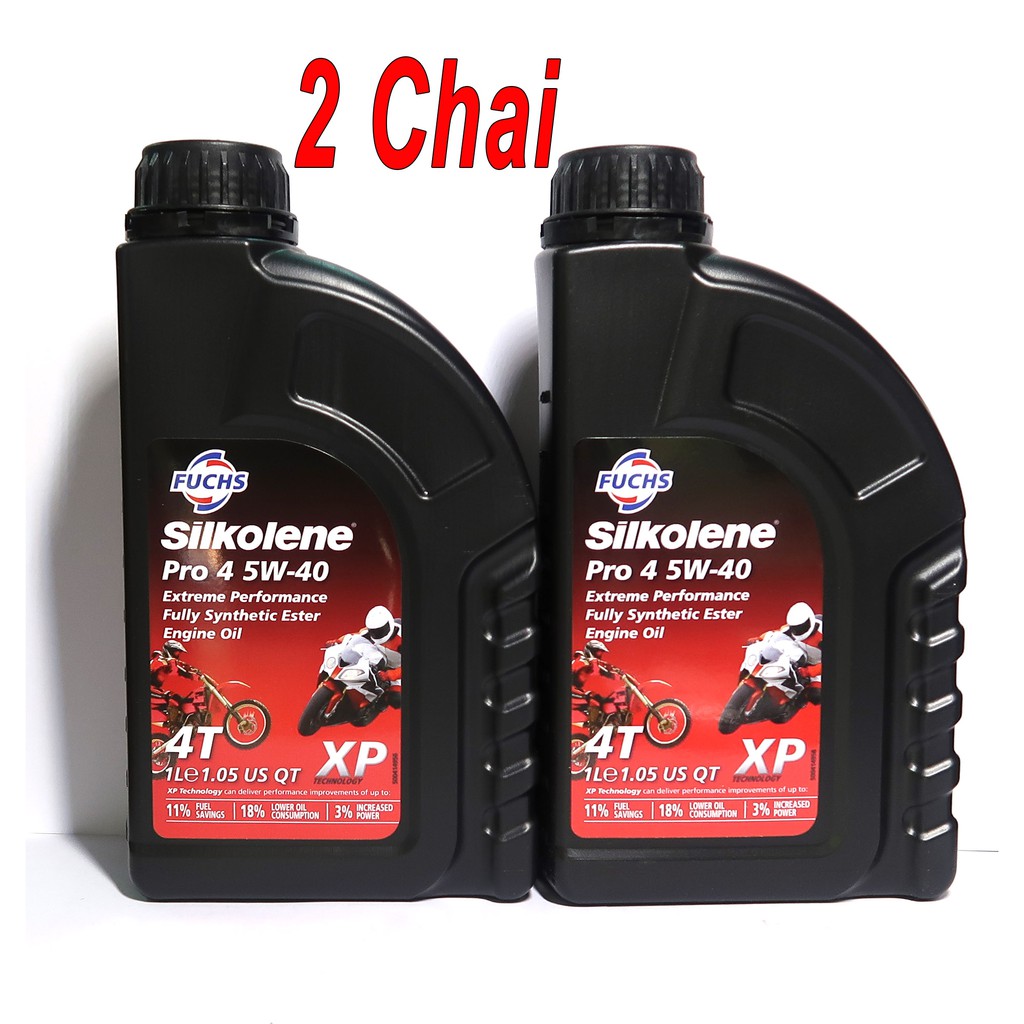 2 Chai Nhớt Fuchs Sikolense 5W40 Nhập Khẩu Cho Xe Số Và Côn Tay Cao Cấp - CHÍNH HÃNG