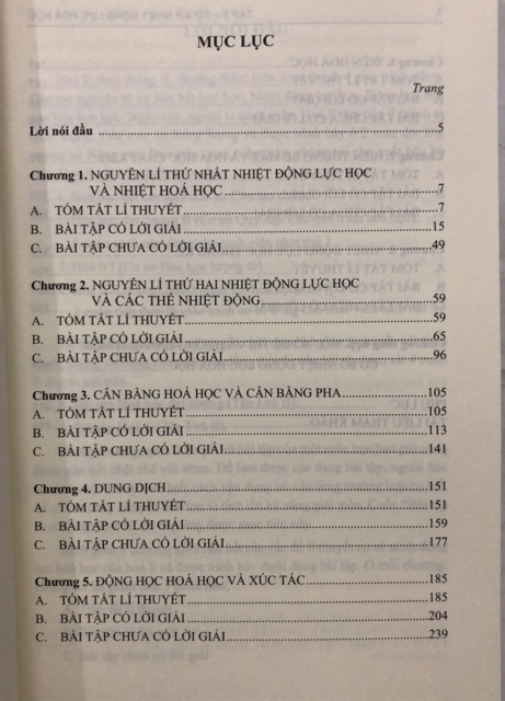 Sách - Bài tập Hoá Lí Tập II: Cơ sở nhiệt động lực học hoá học