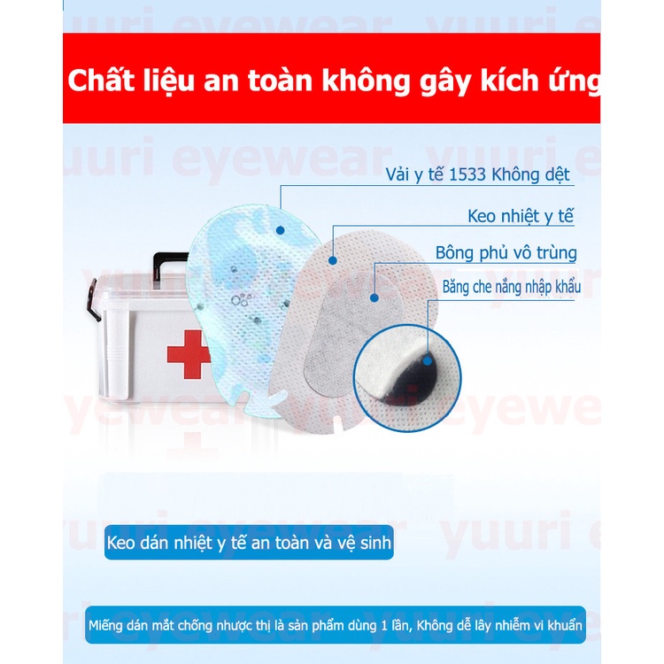 Miếng dán tập nhược thị sử dụng 1 lần vệ sinh, an toàn thoải mái