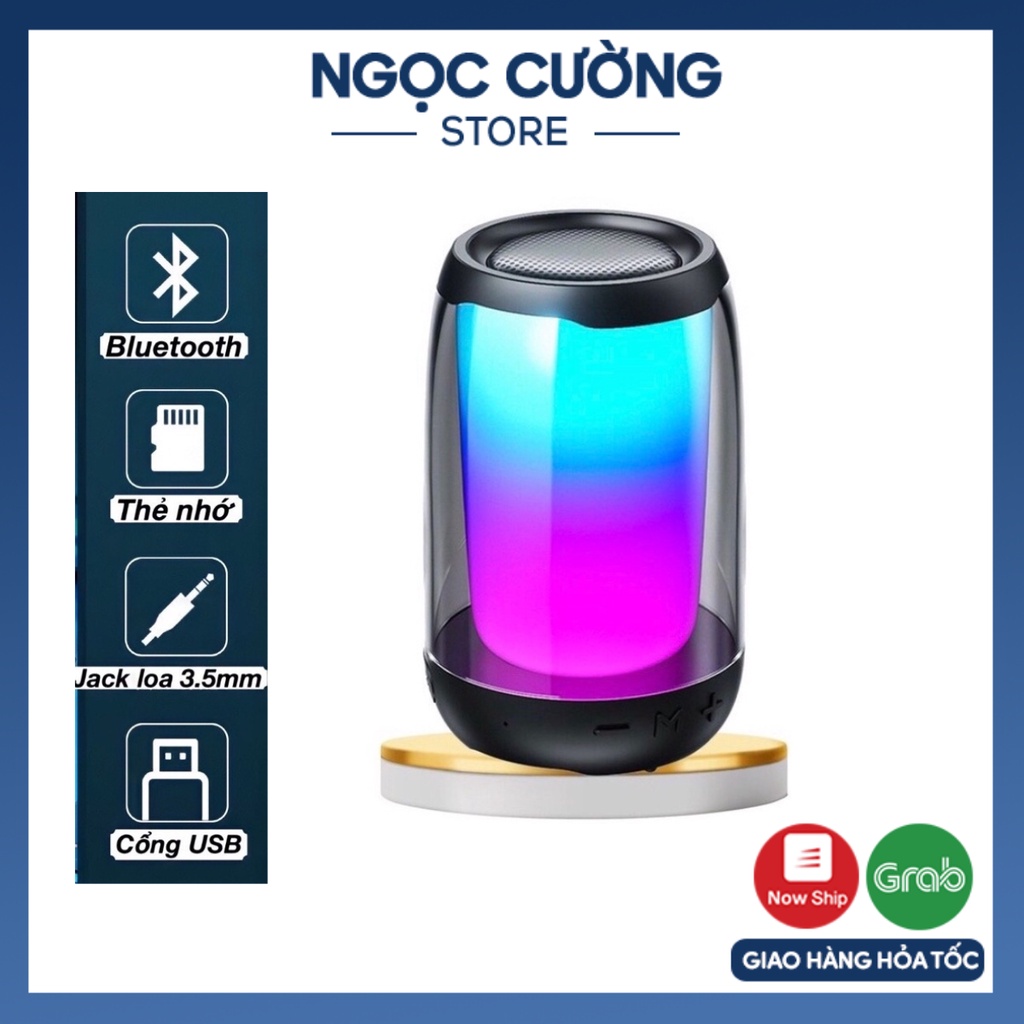 Loa bluetooth Pulse 4 MINI Led nháy theo điệu nhạc, loa mini cầm tay công suất lớn, âm thanh hay