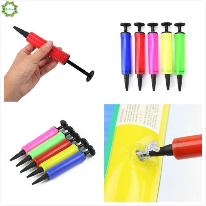 1 Dụng Cụ Bơm Bong Bóng Cầm Tay Mini Bằng Nhựa Màu Ngẫu Nhiên