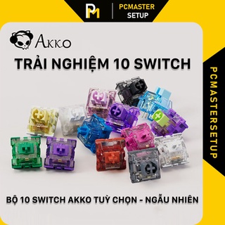 Bộ 10 switch Akko CS/Jelly các loại dùng cho bàn phím cơ trải nghiệm Pcmaster