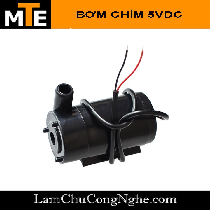 Động cơ bơm chìm mini 3-6VDC lưu lượng 1,2L -1,6L / phút - màu đen