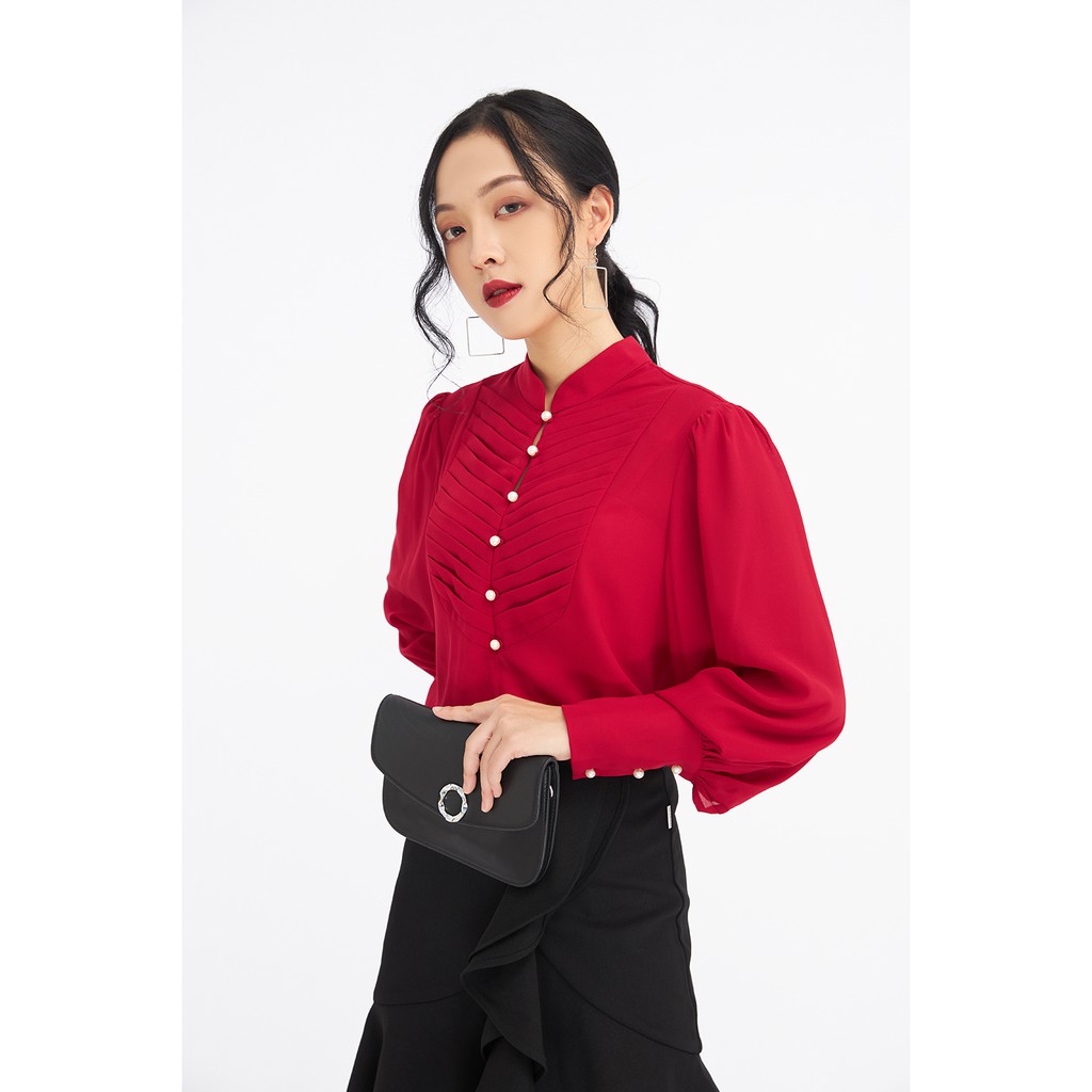 Áo sơmi dài tay gập ly thân trước 20Again ASA0926 | BigBuy360 - bigbuy360.vn