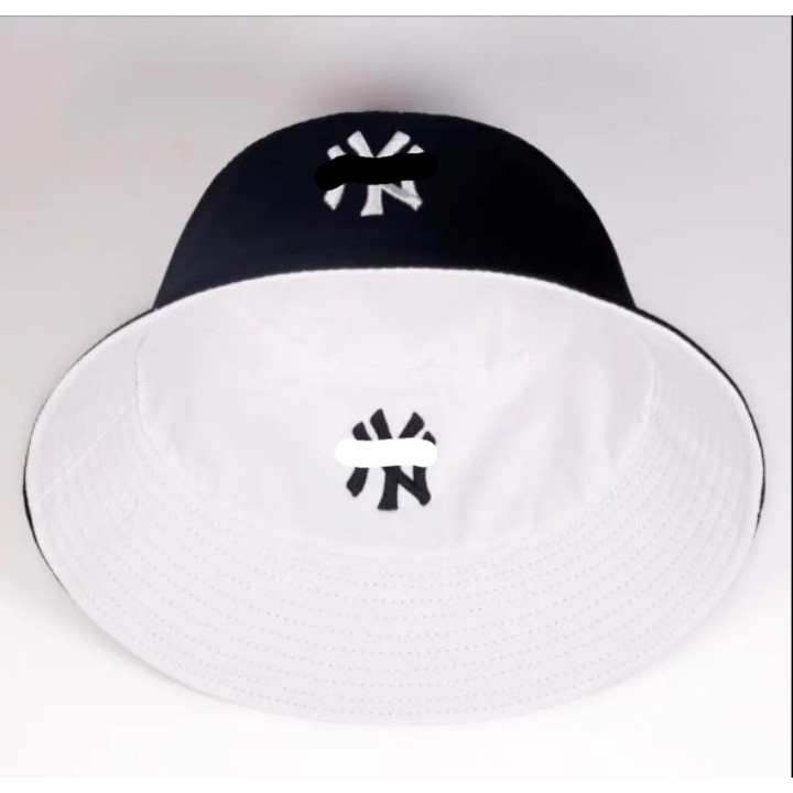 Mũ bucket hat nam, nón tròn rộng vành nữ hai mặt thêu chữ NY cao cấp thời trang đẹp N11