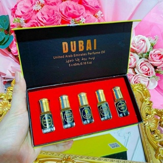 Set tinh dầu đubai 5 chai siêu thơm