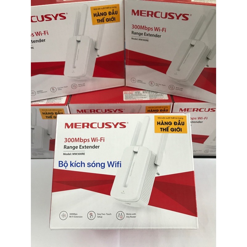 Bộ kích sóng Wifi Mercusys MW310RE 3 râu chuẩn tốc độ 300 Mbps
