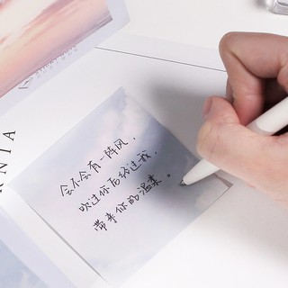 (GN007) Giấy note màu pastel bầu trời x30