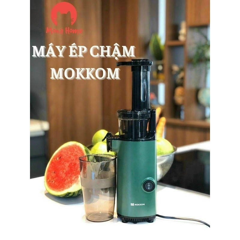 MÁY ÉP CHẬM MOKKOM ÉP TRÁI CÂY RAU CỦ QUẢ KIỆT NƯỚC