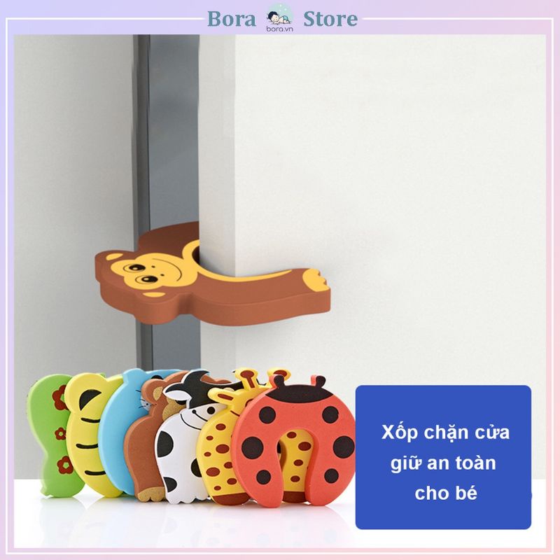 Miếng xốp chặn cửa / chống sập cửa kẹt tay bé