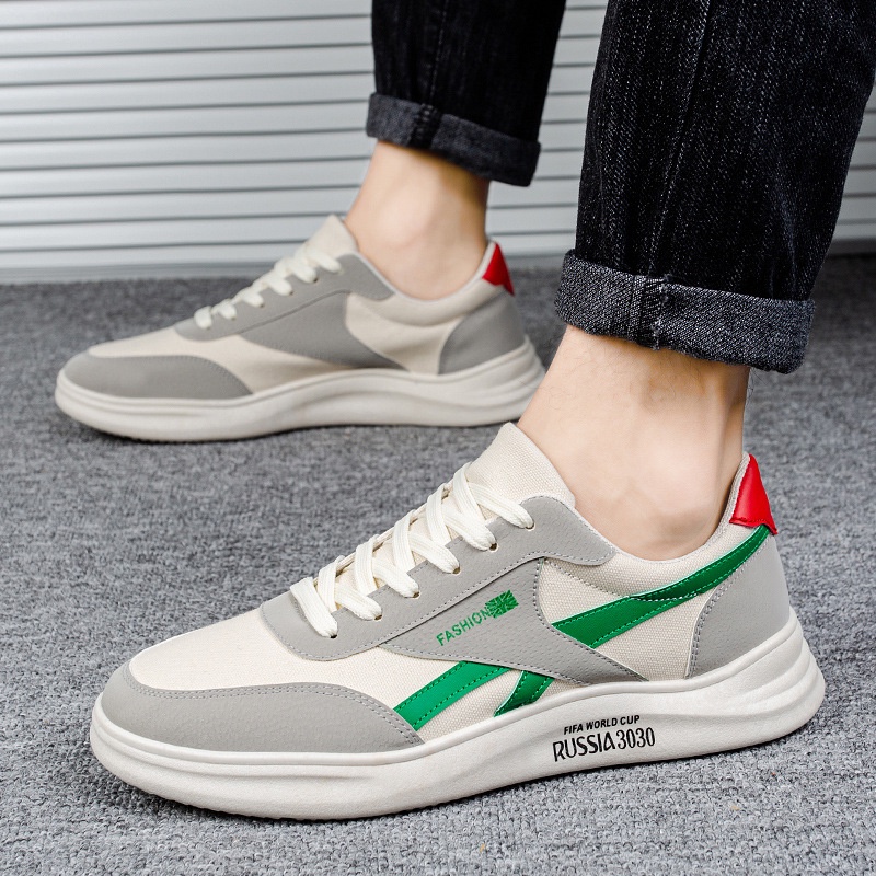 Giày nam sneaker thể thao trắng thoáng khí mới nam giản dị giày TTG016
