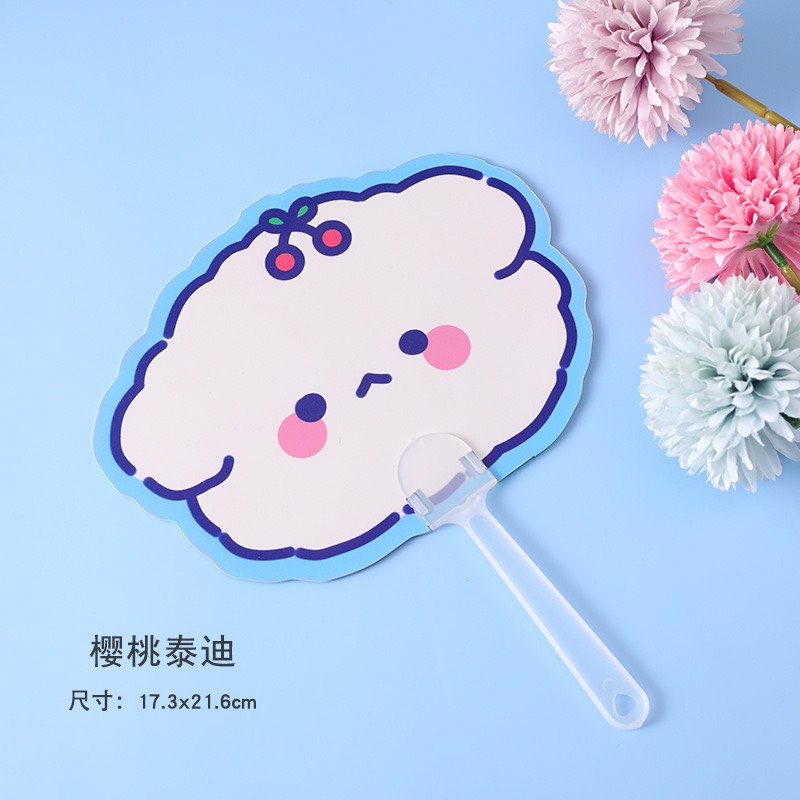 Quạt Cầm Tay Mini Họa Tiết Hoạt Hình Nhân Vật Dễ Thương Tiện Dụng
