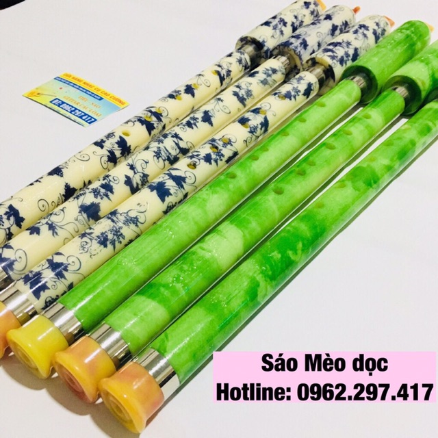 Sáo mèo dọc trắng xanh âm chuẩn cao câos