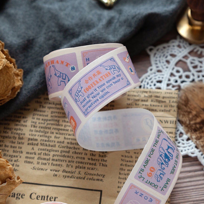 Băng dính trang trí washi tape vintage thời xưa