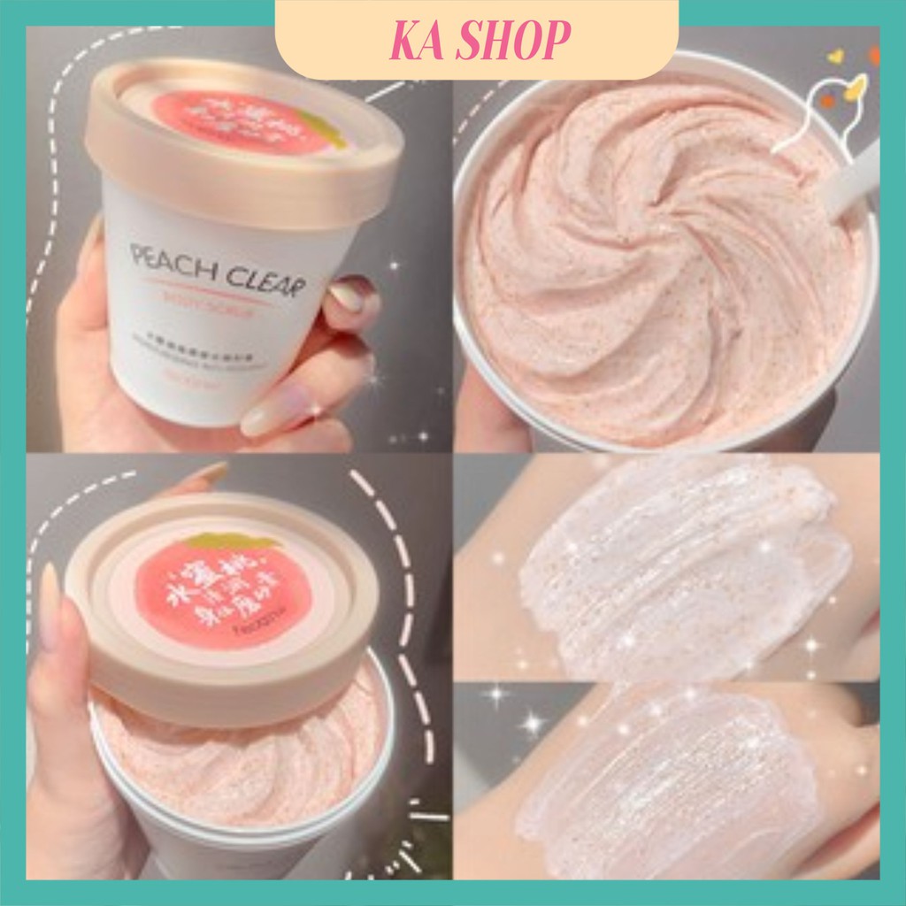 Tẩy Tế Bào Chết 🧡 FREESHIP🧡 Tẩy Da Chết Đào Feotznw Peach Clear Body Scrub 200ML