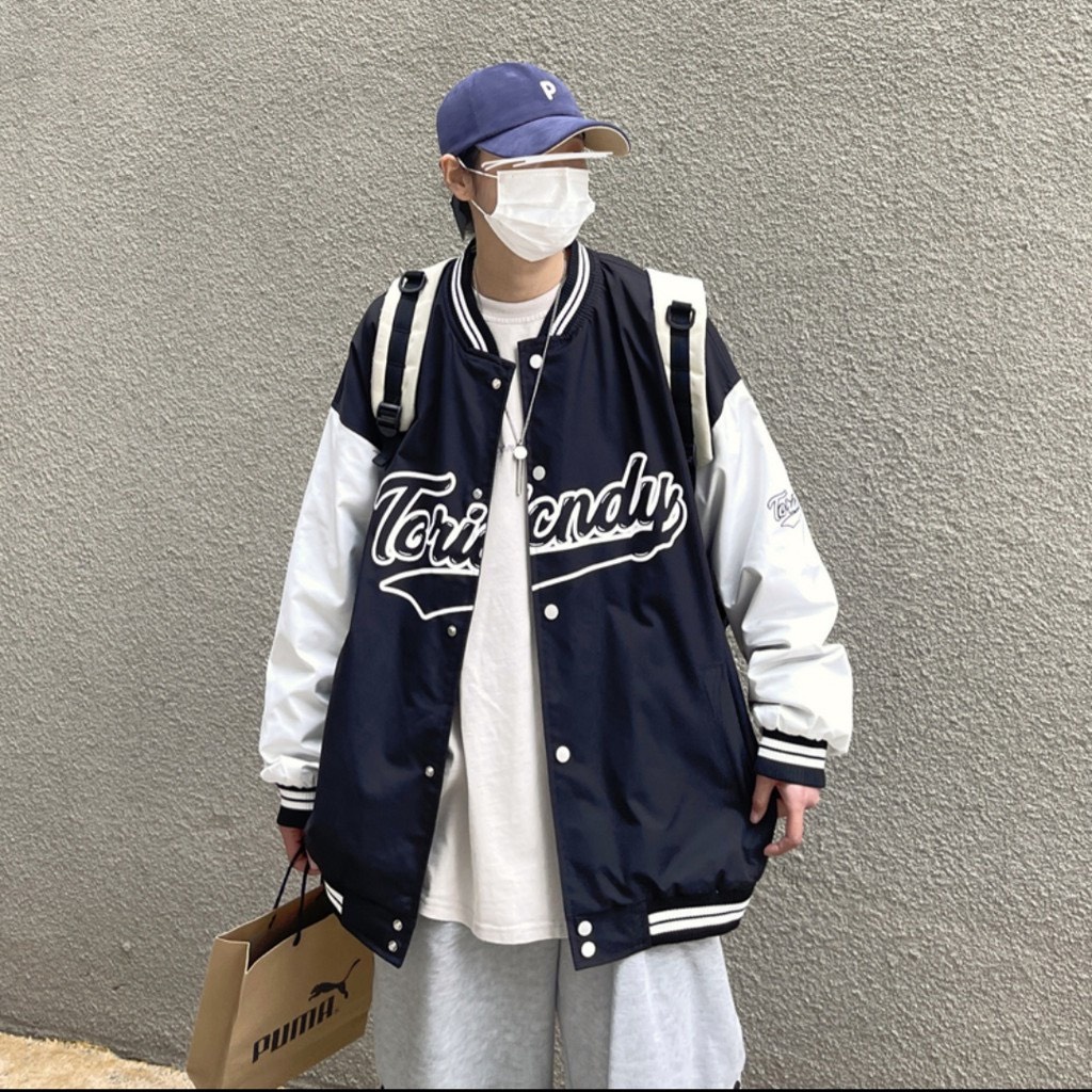 Áo khoác bomber dù TCRI.CNDY nam nữ form rộng Unisex 2 lớp Siêu Hot ulzzang Jacket Bomber Guvia