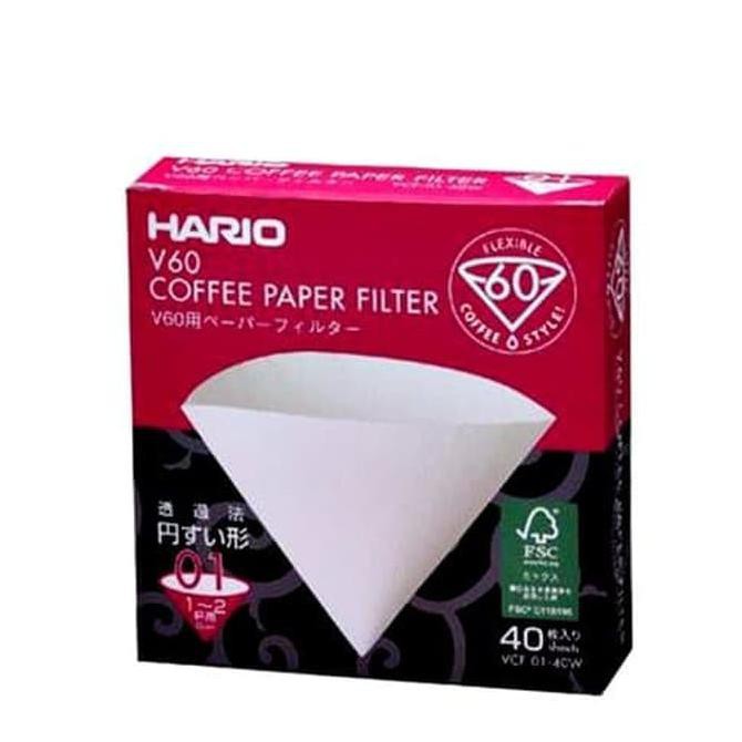 Giấy Lọc Hario V60 01 40 Tờ Vcf-01-40W Mã 857