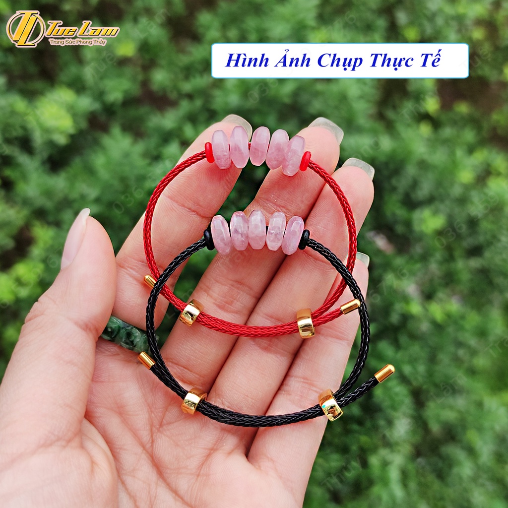 Vòng tay ngũ điếu tài lộc màu hồng hợp mệnh hỏa thổ mang lại bình an may mắn - Tuệ Lâm