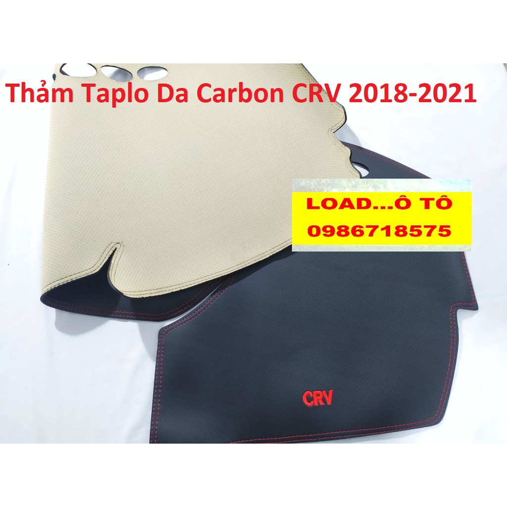 Thảm Taplo Honda CRV 2022-2018 Vân Carbon Cao Cấp