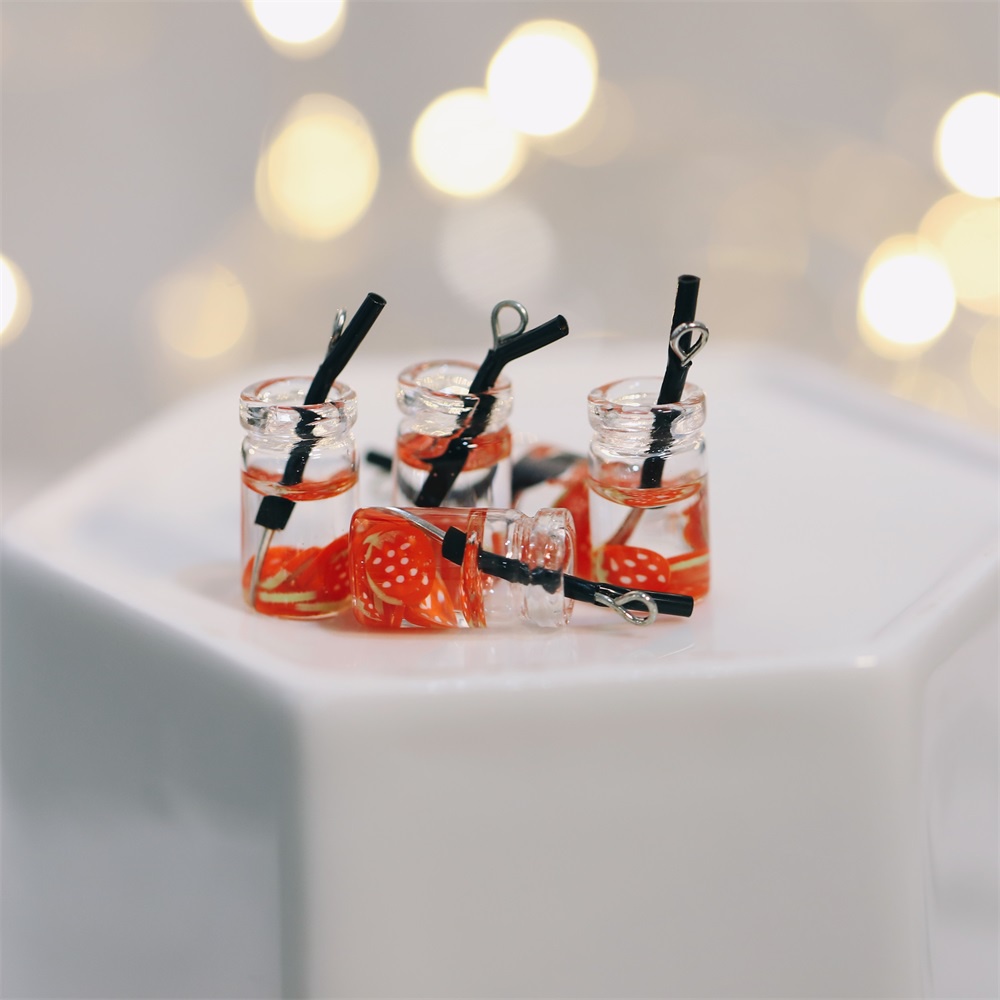 Set 10 phụ kiện trang trí ST.KUNKKA hình ly nước độc đáo tùy chọn màu sắc