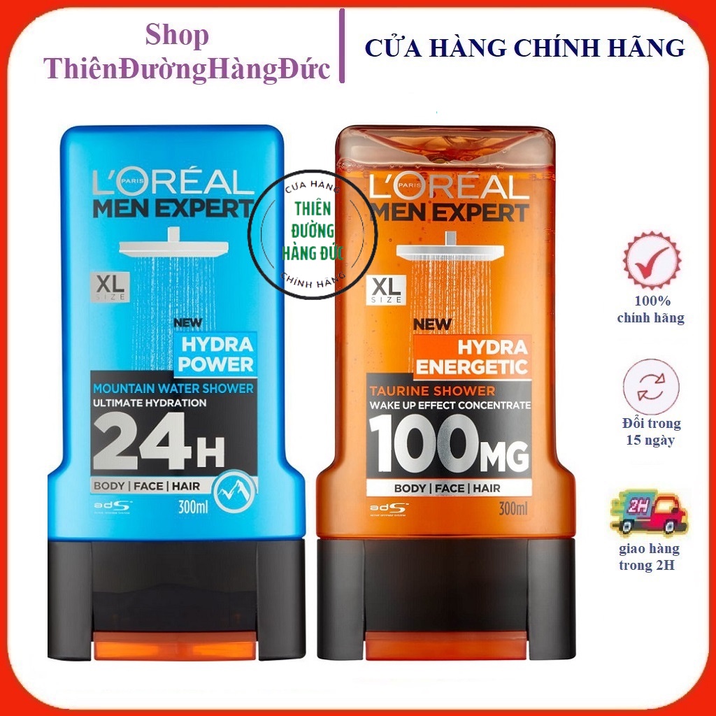 [HÀNG AUTH] SỮA TẮM GỘI TOÀN THÂN L’OREAL MEN EXPERT 5 IN 1 CHAI 250ML